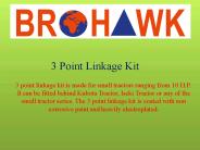 Small Tractor 3 Point Linkage Kit Supplier and Exporter