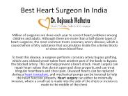 Best Heart Surgeon In India