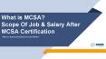 What is MCSA? Scope of Job & Salary After MCSA Certification PowerPoint PPT Presentation