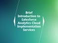 Brief Introduction to Salesforce Analytics Cloud Implementation Services PowerPoint PPT Presentation