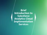Brief Introduction to Salesforce Analytics Cloud Implementation Services