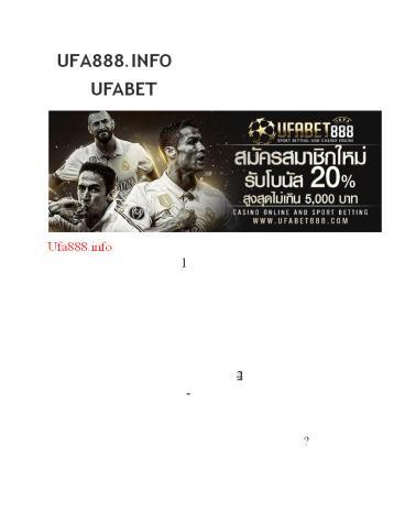 Ufabet - Ufa888.info