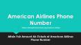 Attain Fair Amount Air-Tickets at American Airlines Phone Number
