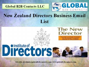 New Zealand Directors Business Email List