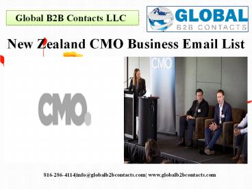 New Zealand CMO Business Email List