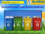 Environmental & Waste Services Email List