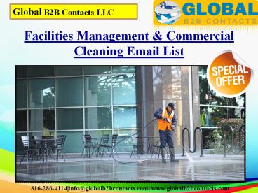 Facilities Management & Commercial Cleaning Email List