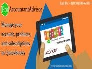 Handle your account, Products & Subscriptions in QuickBooks