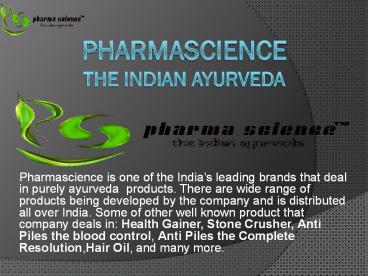 Pharma Science The Indian Ayurveda (1)