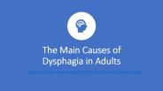 Main reasons of dysphagia in adults