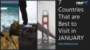 Countries that are Best to visit during January
