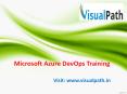 Azure DevOps Online Training | Microsoft Azure DevOps Training (1) PowerPoint PPT Presentation