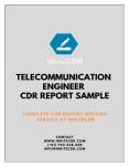 Telecommunication Engineer CDR Report Writing Service | WriteCDR PowerPoint PPT Presentation