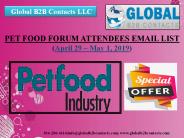PET FOOD FORUM ATTENDEEs email LIST