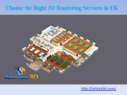 3D rendering services uk