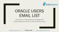 Which company in US provides the best Oracle Users Contact Database? PowerPoint PPT Presentation