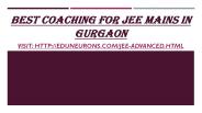 Best Coaching for JEE MAINS in Gurgaon