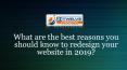 What are the best reasons you should know to redesign your website in 2019? PowerPoint PPT Presentation