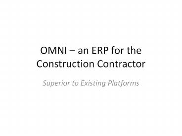 ERP for Constructions construction-erp.com