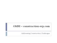 ERP for Project Based Business construction-erp.com