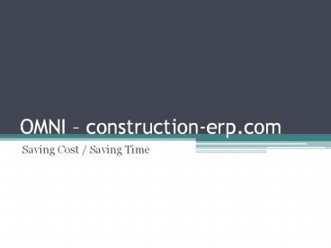ERP for Project Based Businesses Mumbai construction-erp.com