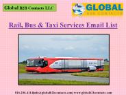 Rail, Bus & Taxi Services Email List