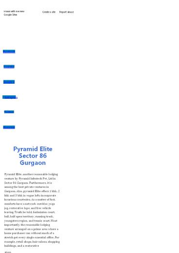 Pyramid Elite 86 Gurgaon