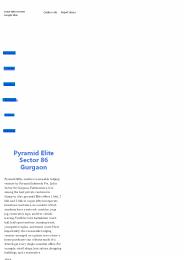 Pyramid Elite 86 Gurgaon