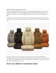 How to Choose Best Seat Cover for trucks