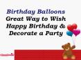 Birthday Balloons – Great Way to Wish Happy Birthday & Decorate a Party PowerPoint PPT Presentation