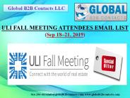 ULI FALL MEETING ATTENDEES EMAIL LIST