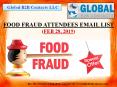 FOOD FRAUD ATTENDEES EMAIL LIST PowerPoint PPT Presentation