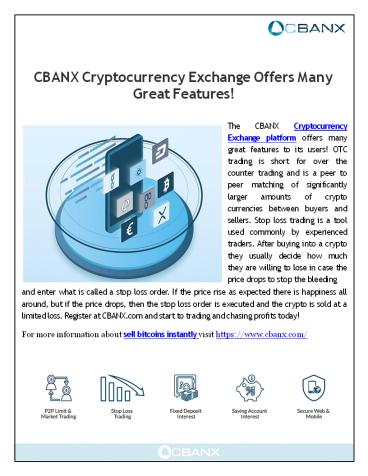 cryptocurrency trading platform