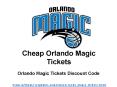 Cheapest Orlando Magic Tickets