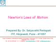 Newton's Law of Motion - Dept. Of Applied Science PowerPoint PPT Presentation