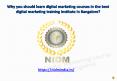 Digital Marketing Course in Bangalore PowerPoint PPT Presentation