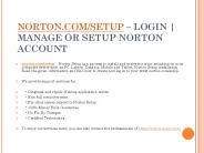 NORTON.COM/SETUP NORTON ANTIVIRUS SETUP