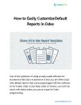 How to Easily Customize Default Reports in Odoo PowerPoint PPT Presentation