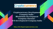 Blockchain Development Company Chennai - ICO development company india