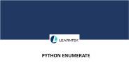 What is Python Enumerate?