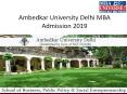 Ambedkar University Delhi MBA Admission 2019 PowerPoint PPT Presentation