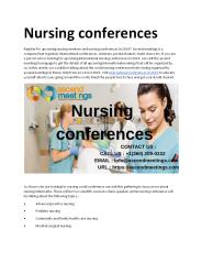 Nursing Conferences in 2019