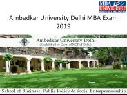 Ambedkar University Delhi MBA Exam 2019