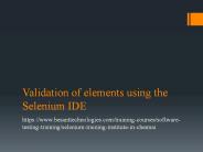 selenium training in chennai