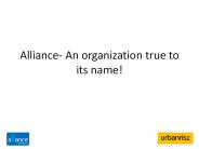 Alliance Group- An organization true to its name!