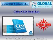 China CEO Email List