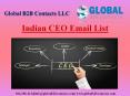 Indian CEO Email List PowerPoint PPT Presentation