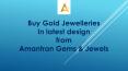 Shop new designs of Gold Jewellery at Amantran Gems & Jewels PowerPoint PPT Presentation