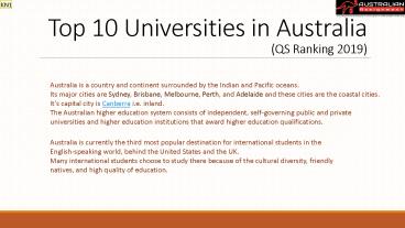 Top 10 Universities in Australia (1)
