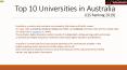 Top 10 Universities in Australia (1) PowerPoint PPT Presentation